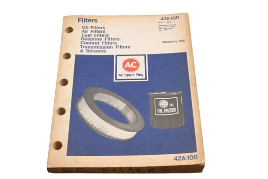 AC 42A-100 1980 Filter Application Catalog
