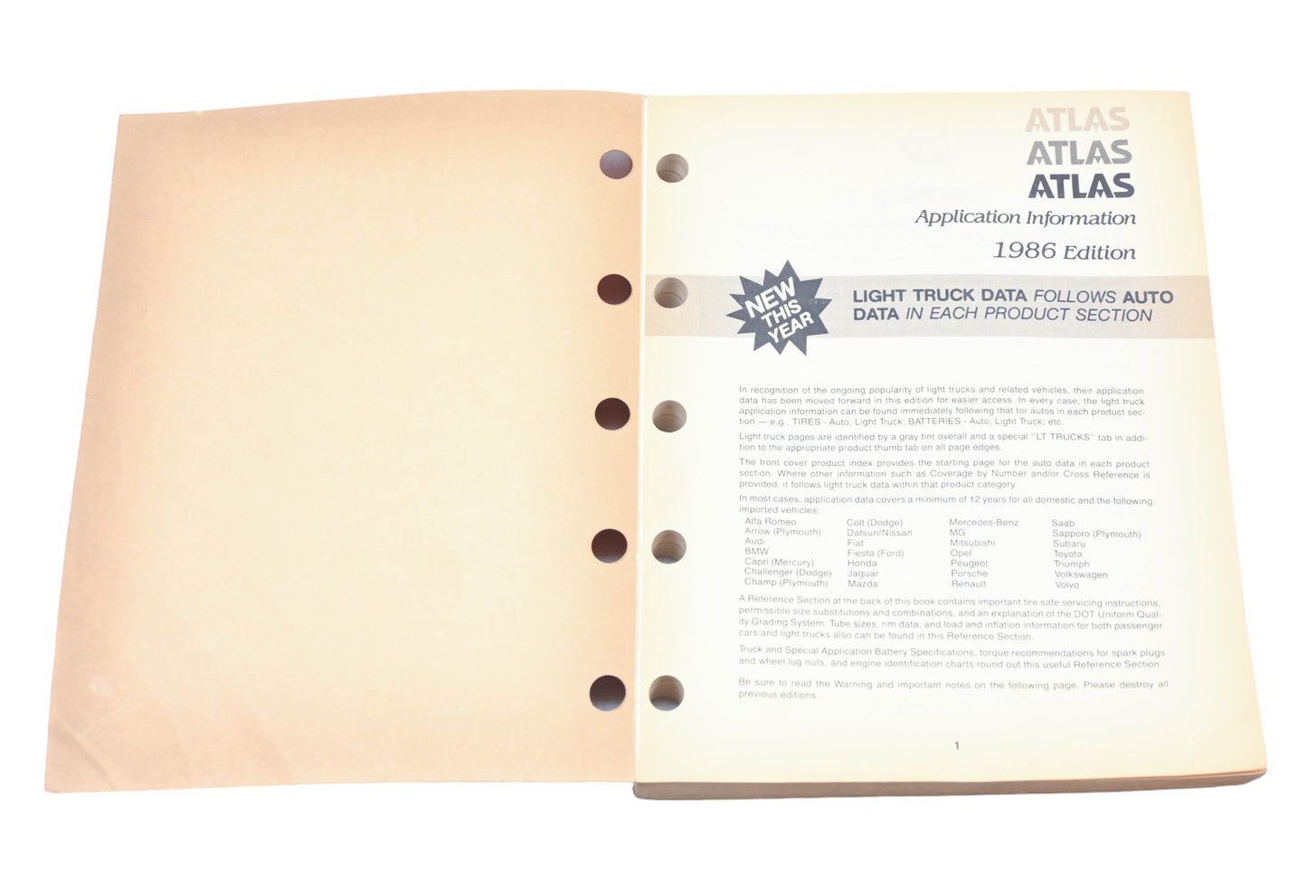 Atlas 2098 (2-86), 2098 1986 Application Information Catalog