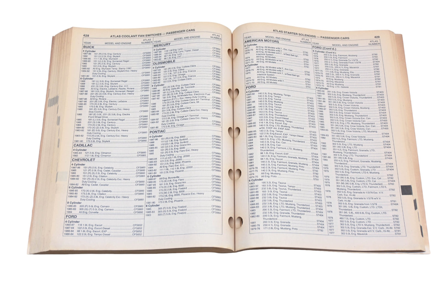 Atlas A-1007 1994 Ignition Parts & Tune-Up Specifications Catalog