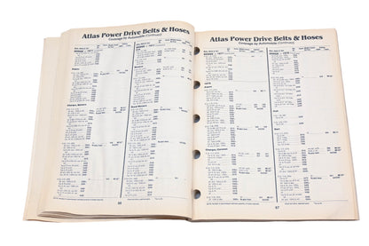Atlas 2334 (8-91), 2334 1991 Belt & Hose application Information Catalog