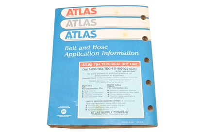 Atlas 2334 (8-91), 2334 1991 Belt & Hose application Information Catalog
