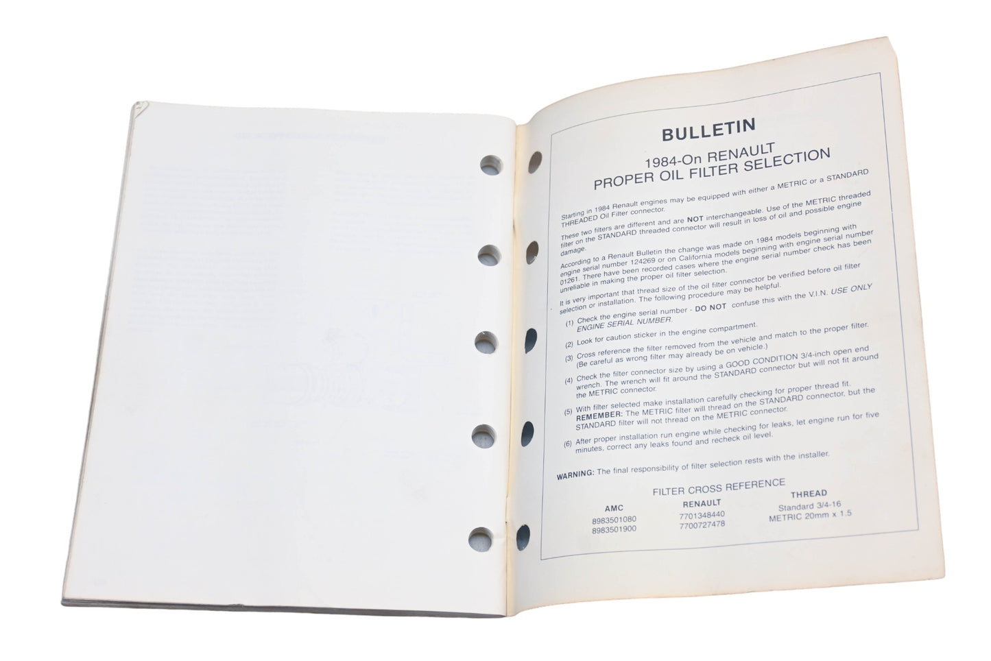 Atlas YF015-23 1991 Filter Application Catalog