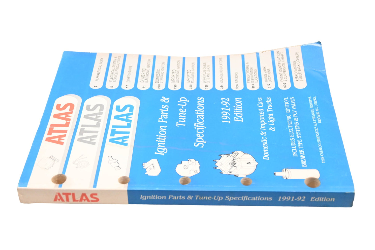 Atlas A-1005 1991-92 Ignition Parts & Tune-Up Specifications Catalog