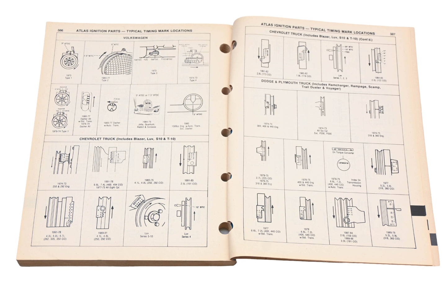 Atlas A-1005 1991-92 Ignition Parts & Tune-Up Specifications Catalog