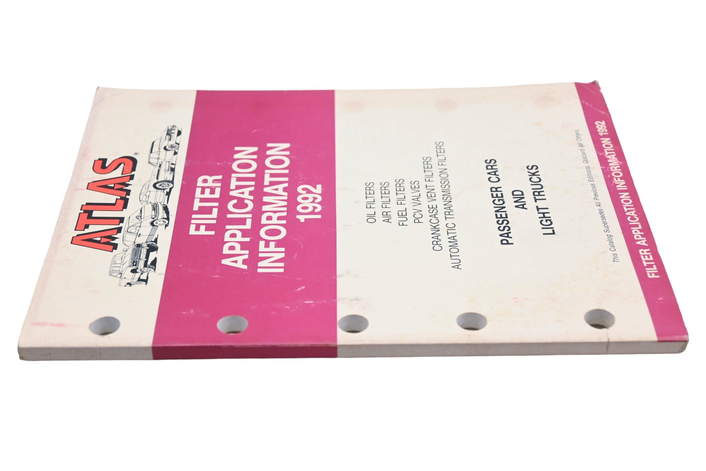 Atlas YF015-25 1992 Filter Application Catalog