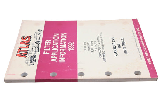 Atlas YF015-25 1992 Filter Application Catalog