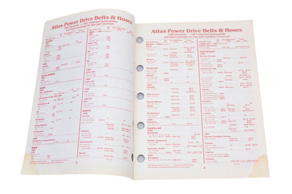 Atlas 2360 (6-92), 2360 1992 Belt & Hose Application Supplement