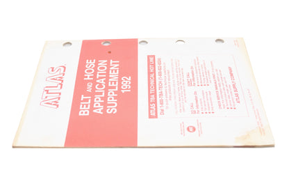Atlas 2360 (6-92), 2360 1992 Belt & Hose Application Supplement