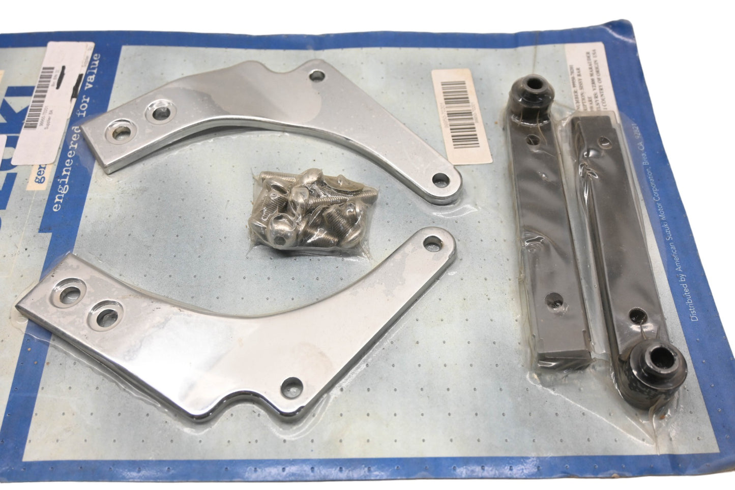 New OEM Suzuki 99950-70201 Billet Backrest Bar Mount Kit NOS