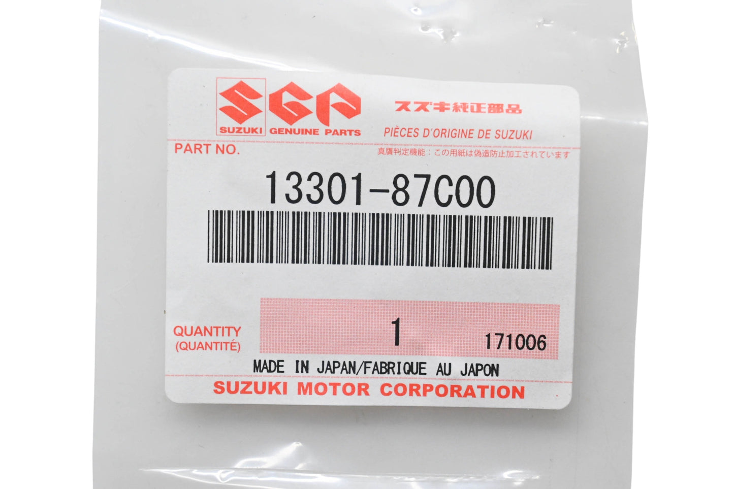 New OEM Suzuki 13301-87C00 Needle & Seat Kit NOS