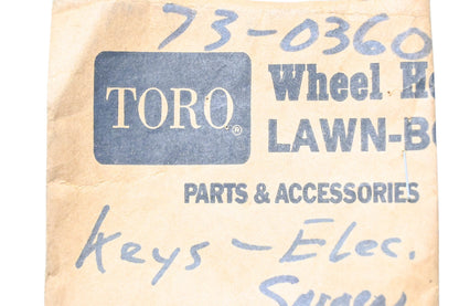 Toro 73-0360 Key NOS