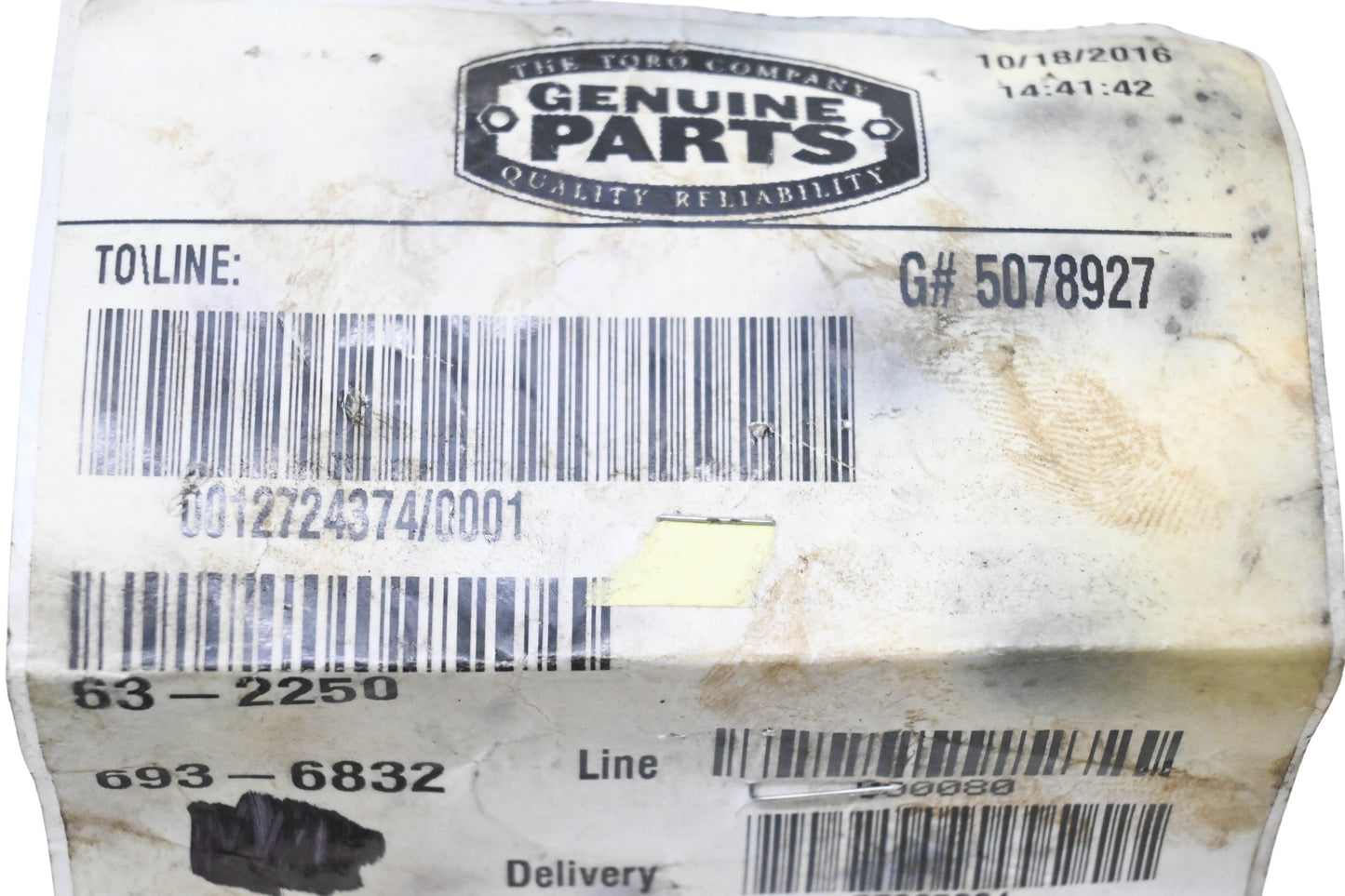 Toro 63-2250 Axle Bushing NOS