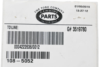 Toro 108-5052 Chute Seal NOS