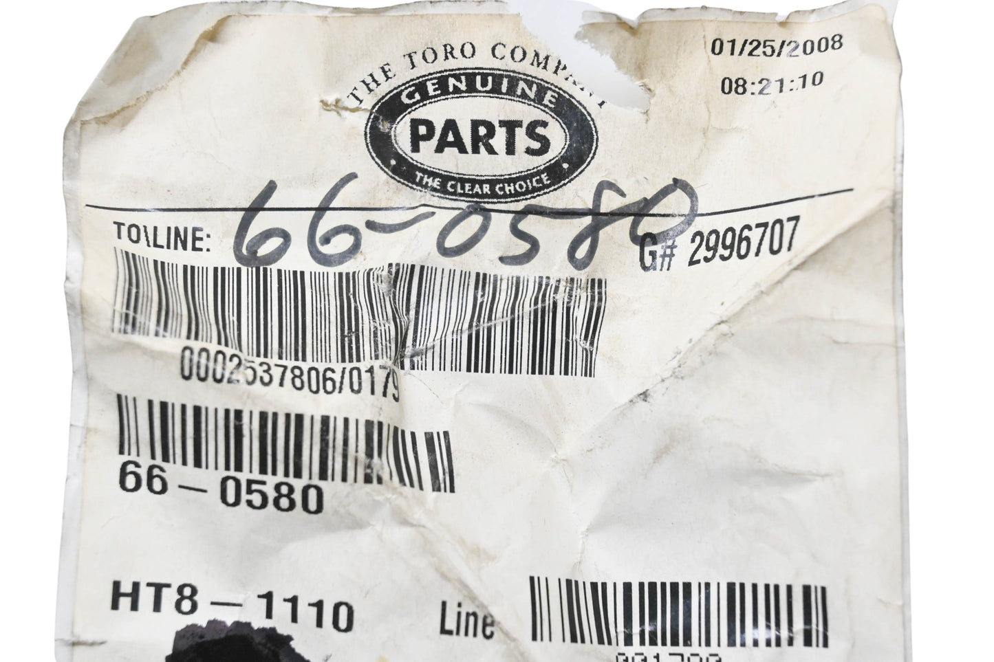 Toro 66-0580 Front Pivot Arm NOS