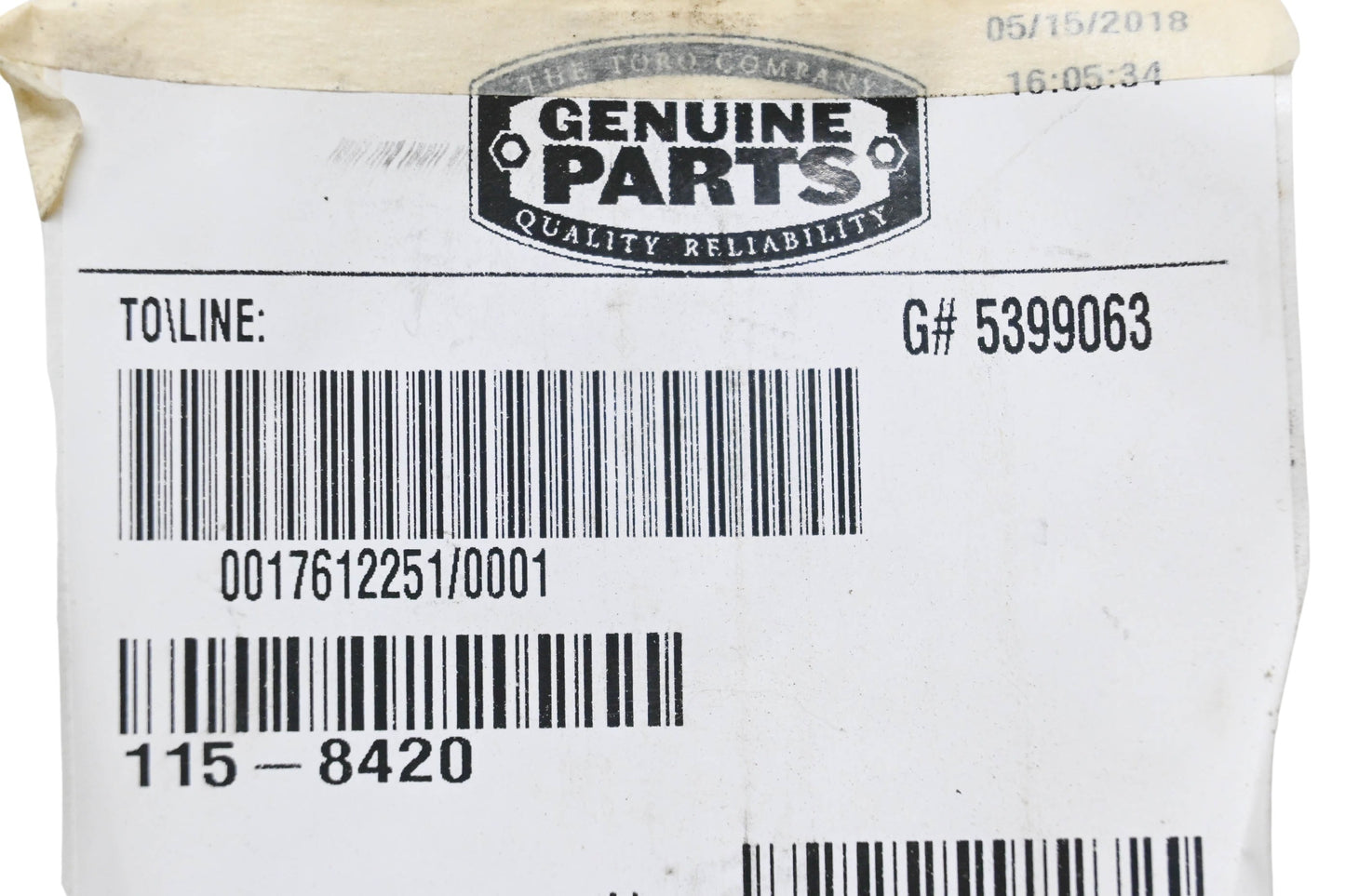 Toro 115-8420, J1017 Trailing Shield NOS