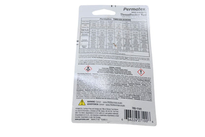 Permatex 27100, 765-1141 High Strength Threadlocker Red NOS