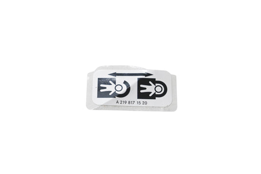 New OEM Mercedes-Benz 219 817 15 20 Label NOS