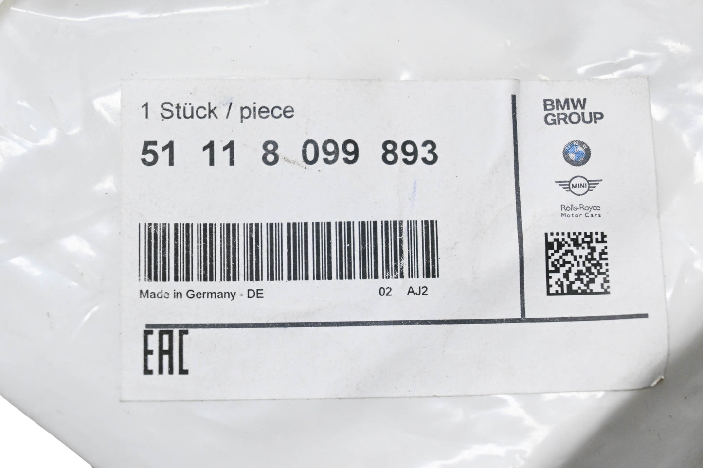 New OEM BMW 51 11 8 099 893 Bumper Cover NOS