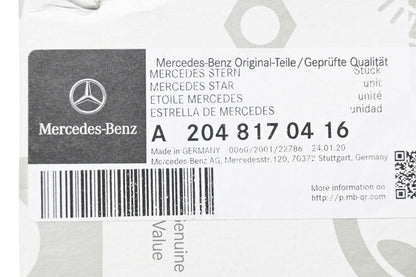 New OEM Mercedes-Benz A 204 817 04 16 Mercedes Star NOS