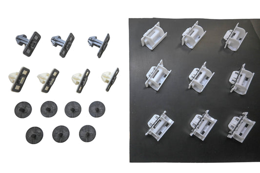 Volkswagen 4G0 898 909 Audi Rocker Molding Mount Kit NOS