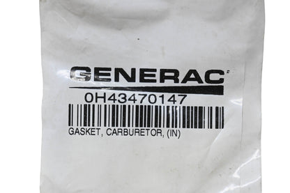 Generac 0H43470147 Carburetor Gasket NOS