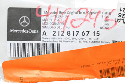 New OEM Mercedes-Benz 212 817 67 15 E350 Letter Emblem NOS