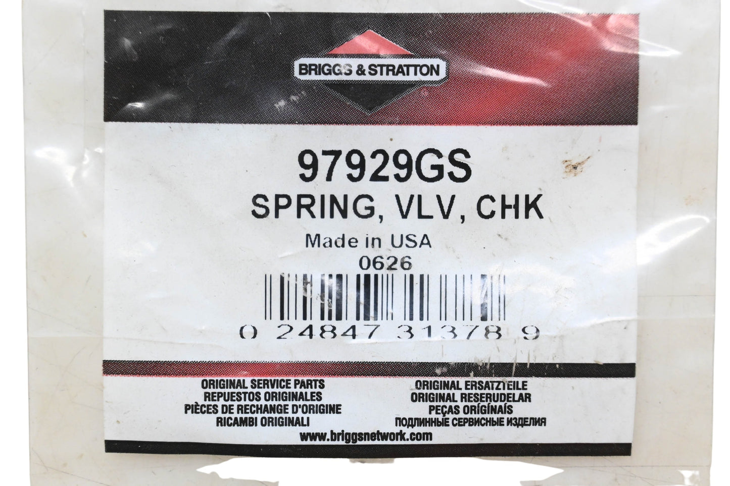 New OEM Briggs & Stratton 97929GS Spring NOS