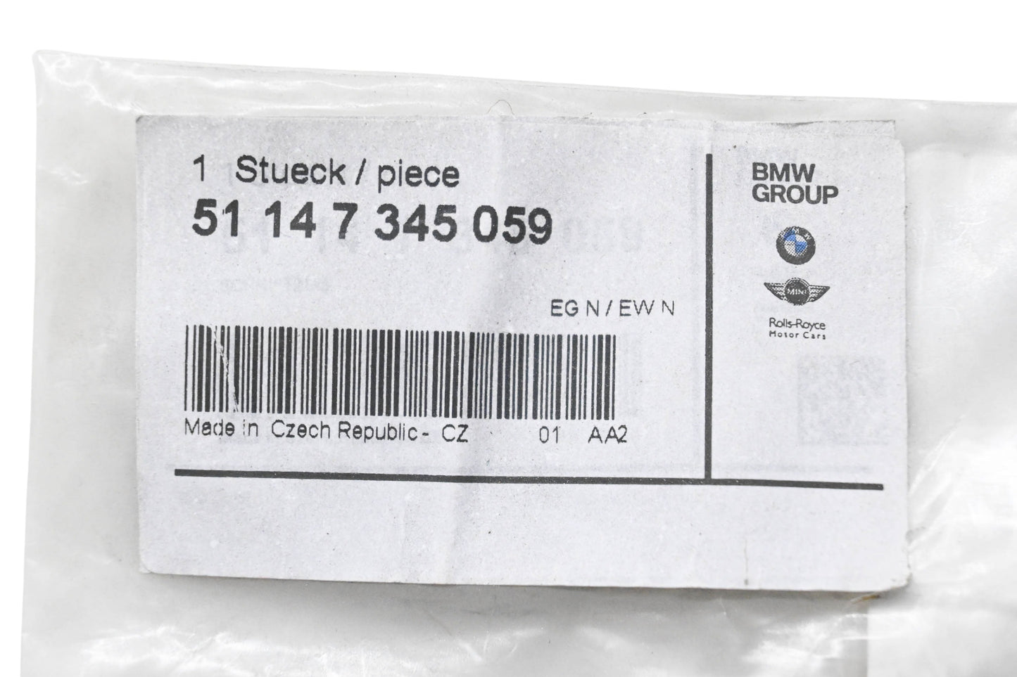 New OEM BMW 51 14 7 345 059 X-Drive 35i Label NOS