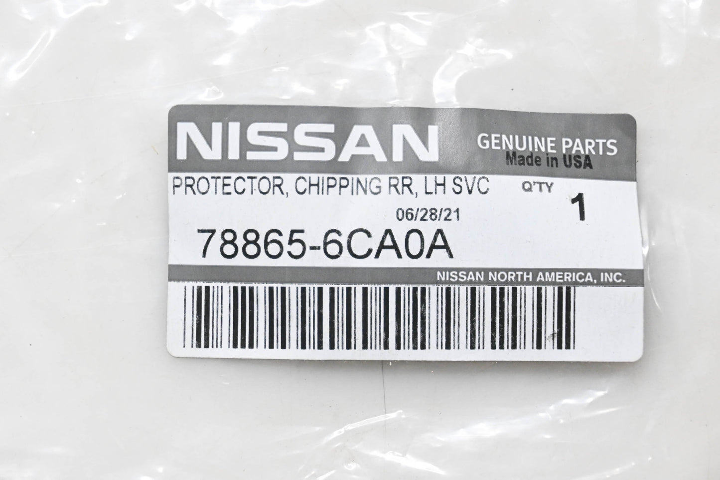 Nissan 78865-6CA0A Rear Left Hand Chip Protector NOS