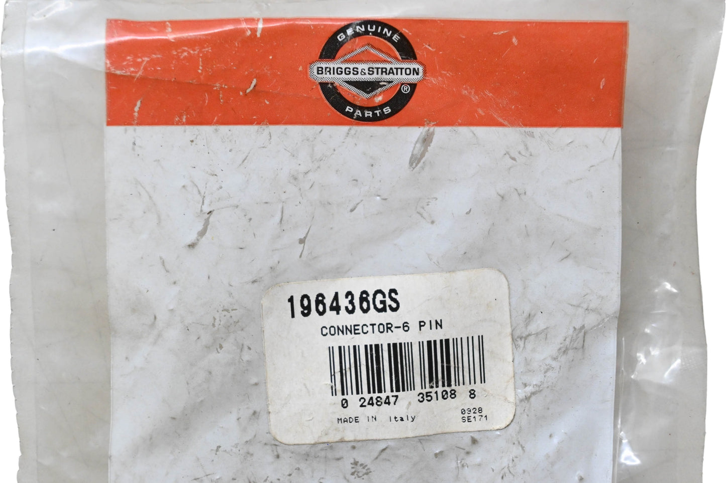 New OEM Briggs & Stratton 196436GS 6-Pin Connector NOS