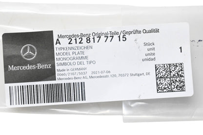 New OEM Mercedes-Benz 212 817 77 15 Model Plate 4-Matic NOS