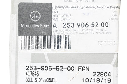 New OEM Mercedes-Benz 253 906 52 00 Fan NOS