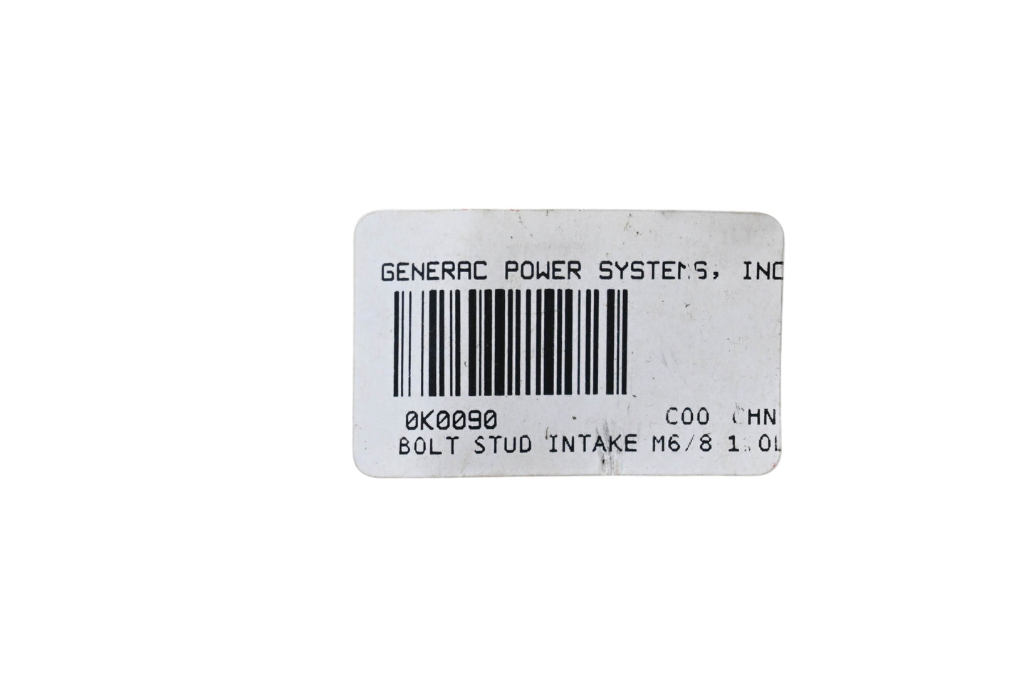 Generac 0K0090 Intake Stud Bolt NOS