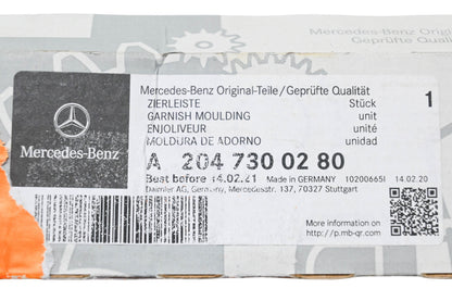 New OEM Mercedes-Benz 204 730 02 80 Garnish Moulding NOS