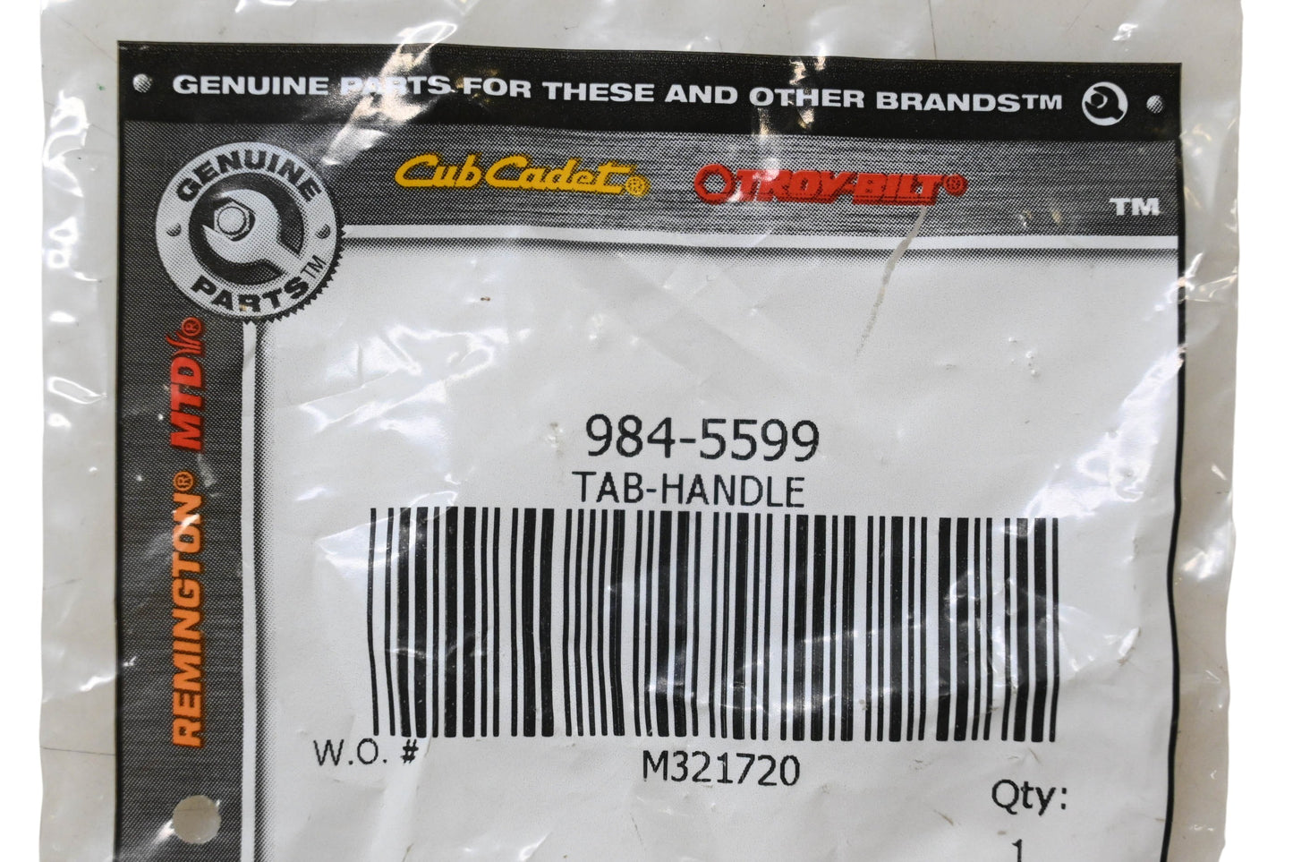 Cub Cadet 984-5599 Handle Tab NOS