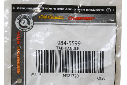 Cub Cadet 984-5599 Handle Tab NOS