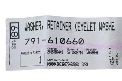 Cub Cadet 791-610660 Retainer Eyelet Washer NOS