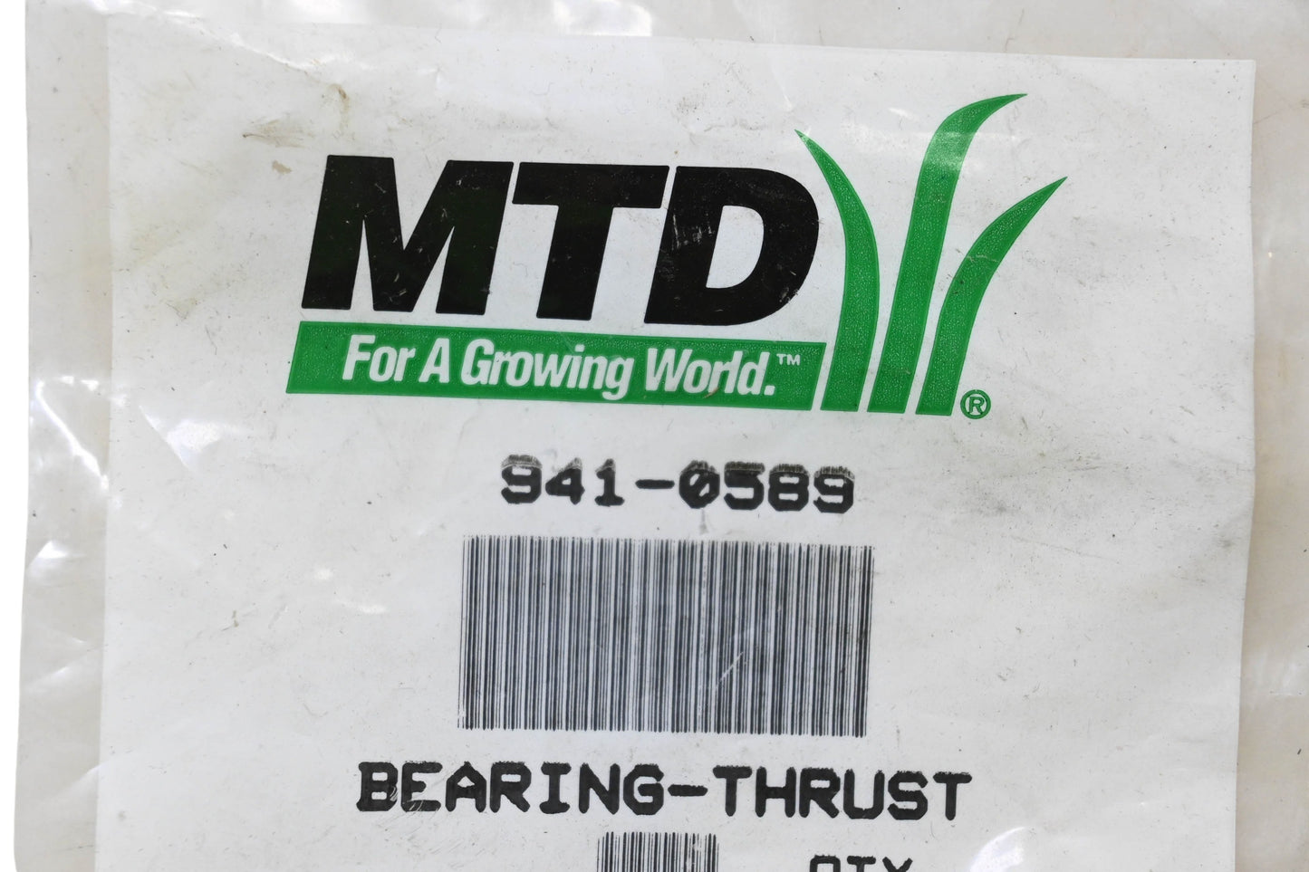 MTD 941-0589 Thrust Bearing NOS