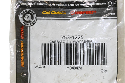 Cub Cadet 753-1225 Carburetor & Primer NOS