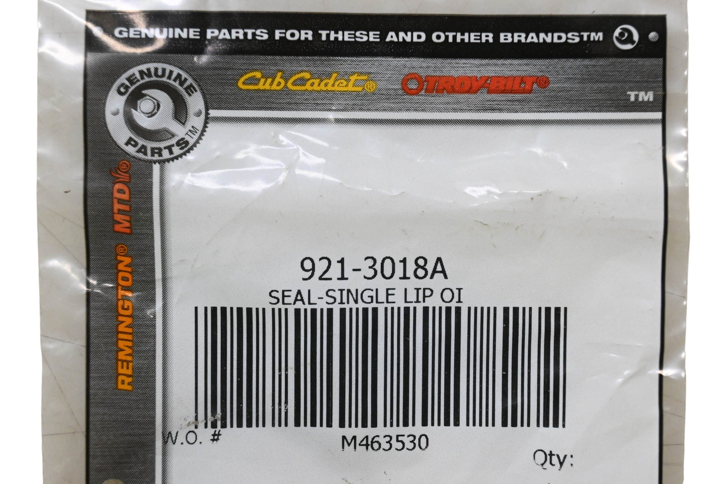 MTD 921-3018A Single Lip Seal NOS