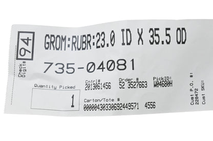 MTD 735-04081 Rubber Grommet NOS