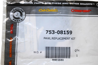 Cub Cadet 753-08159 Replacement Pawl Kit NOS