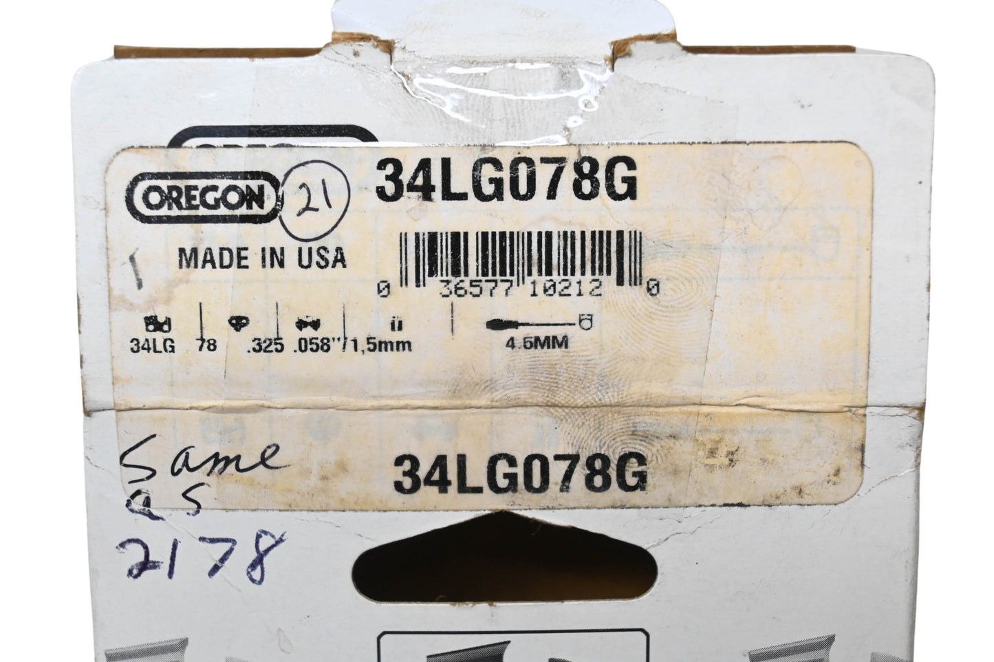 Oregon 34LG078G Saw Chain .325" .058" NOS