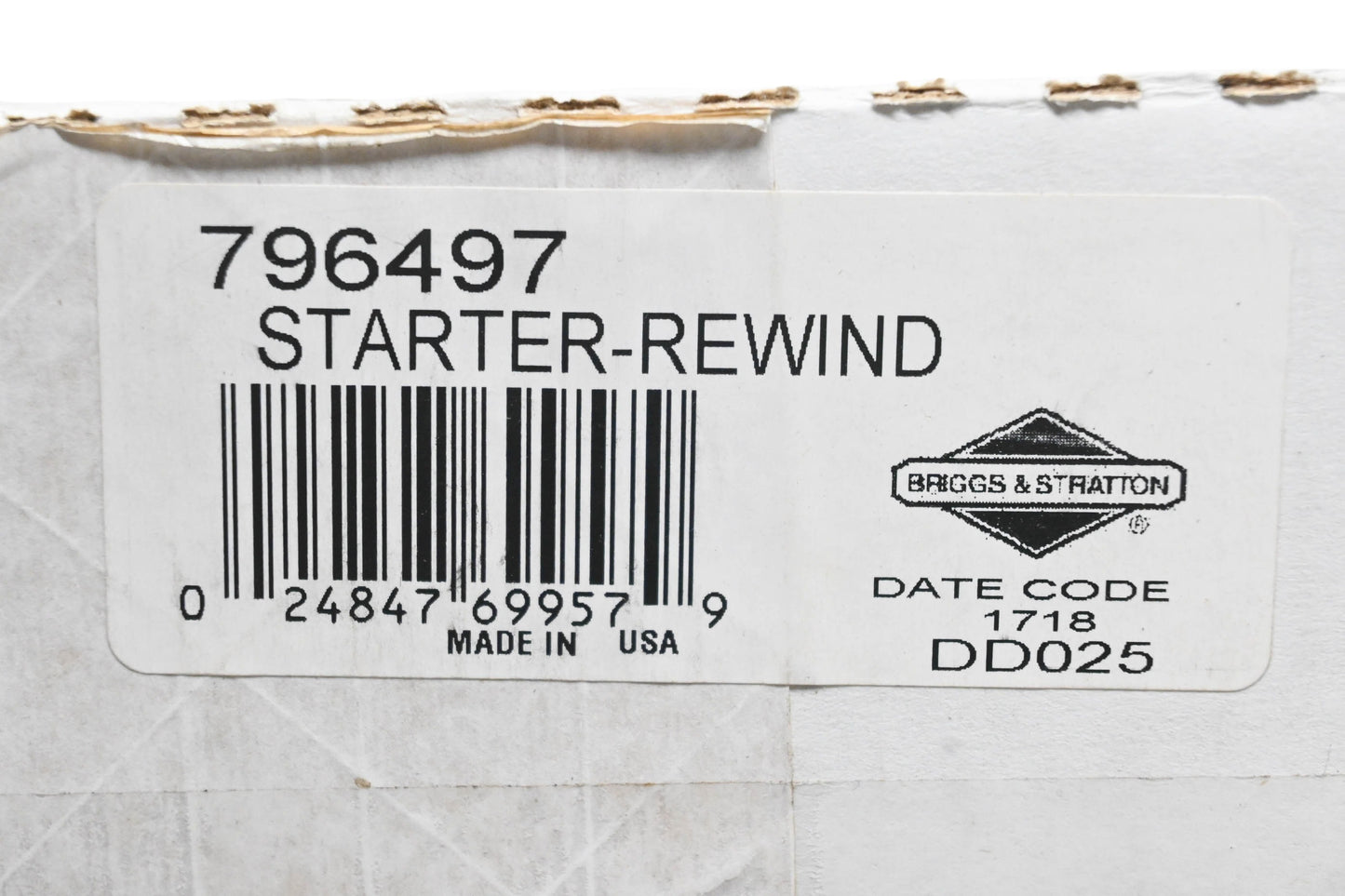 New OEM Briggs & Stratton 796497 Rewind Starter NOS
