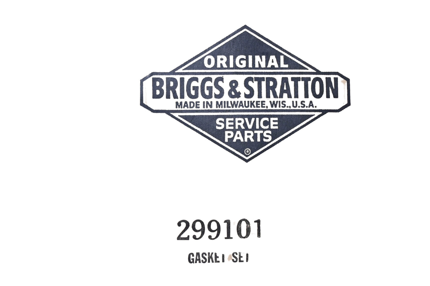 New OEM Briggs & Stratton 299101 Gasket Kit NOS