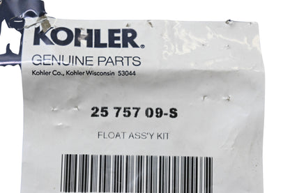 Kohler 25 757 09-S Float Assembly Kit NOS
