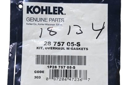Kohler 28 757 05-S Overhaul & Gaskets NOS