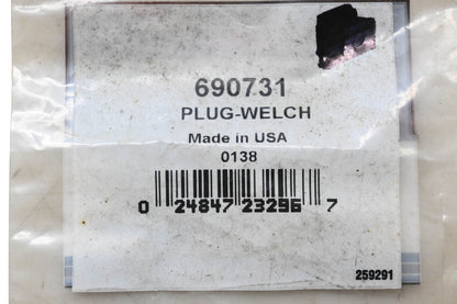 New OEM Briggs & Stratton 690731 Welch Plug NOS