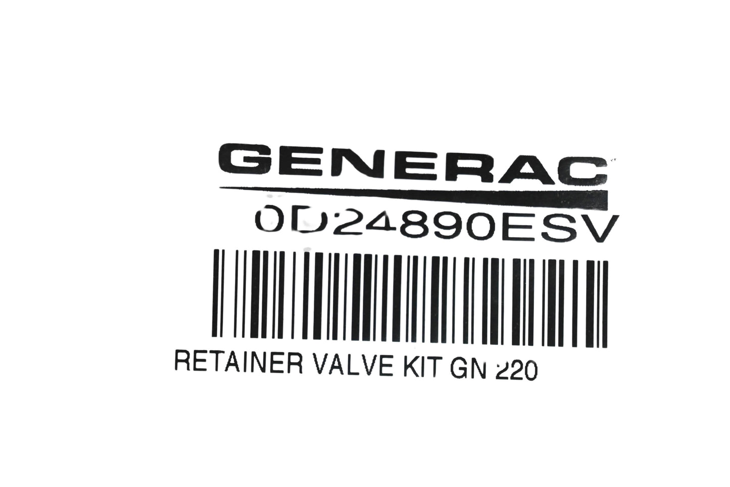 Generac 0D24890ESV Valve Retainer Kit NOS