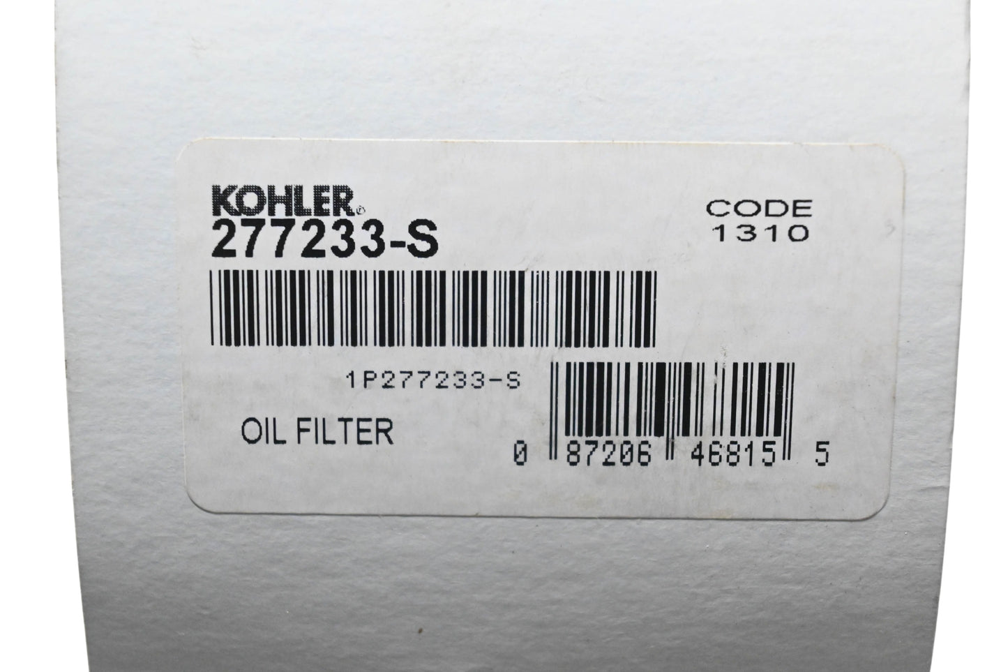 Kohler 277233-S Oil Filter NOS